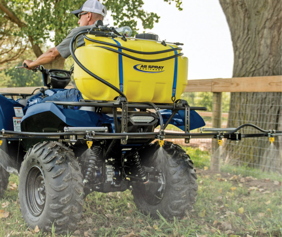 25 GALLON ATV SPRAYER WITH HANDGUN & BOOM BRACKET [LESS BOOM]